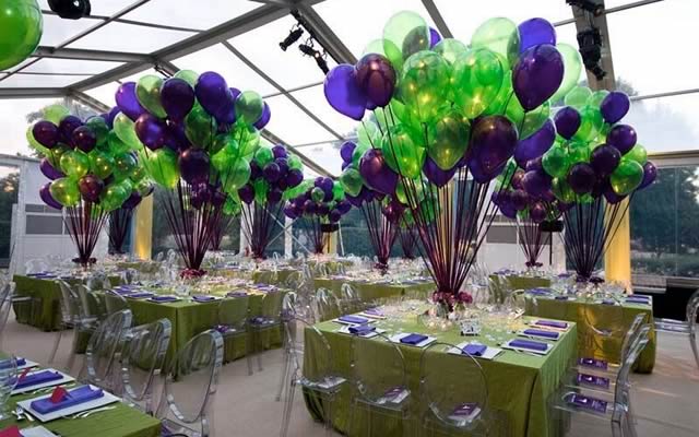 Lime Green and Purple Social Events