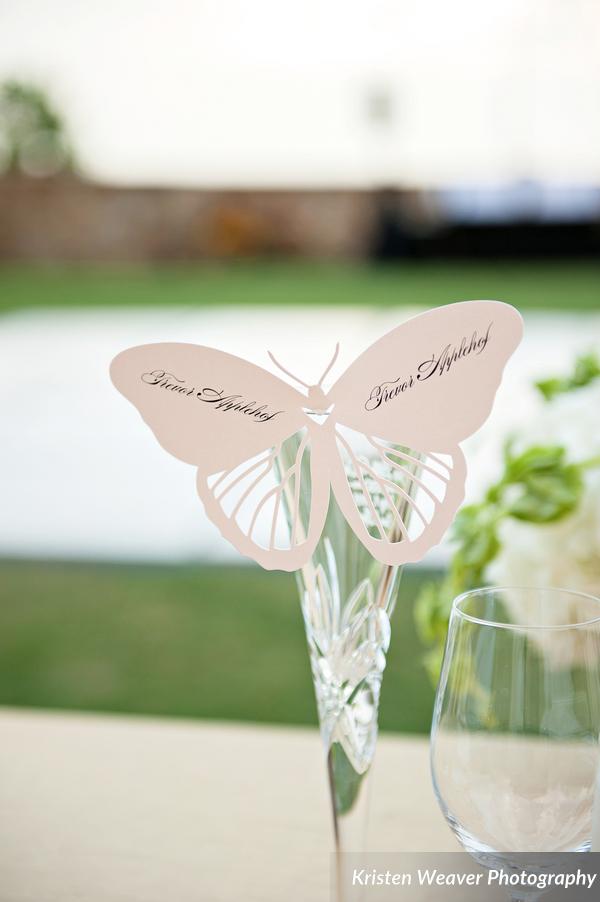 Butterfly place card