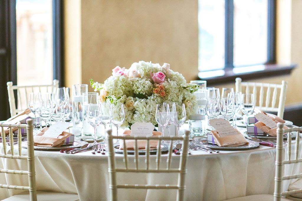 Pink and White Floral Centerpiece